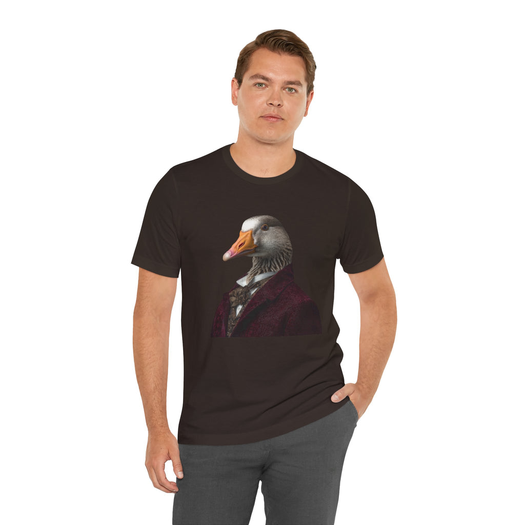 Goose Portrait Tee — Vintage Gentleman Goose Graphic T-Shirt