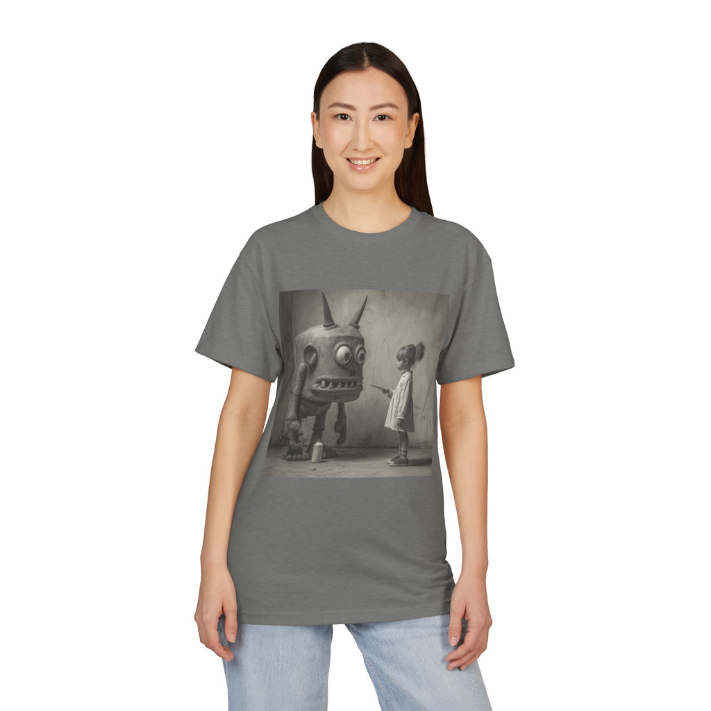 Retro Monochrome Monster Encounter T-Shirt