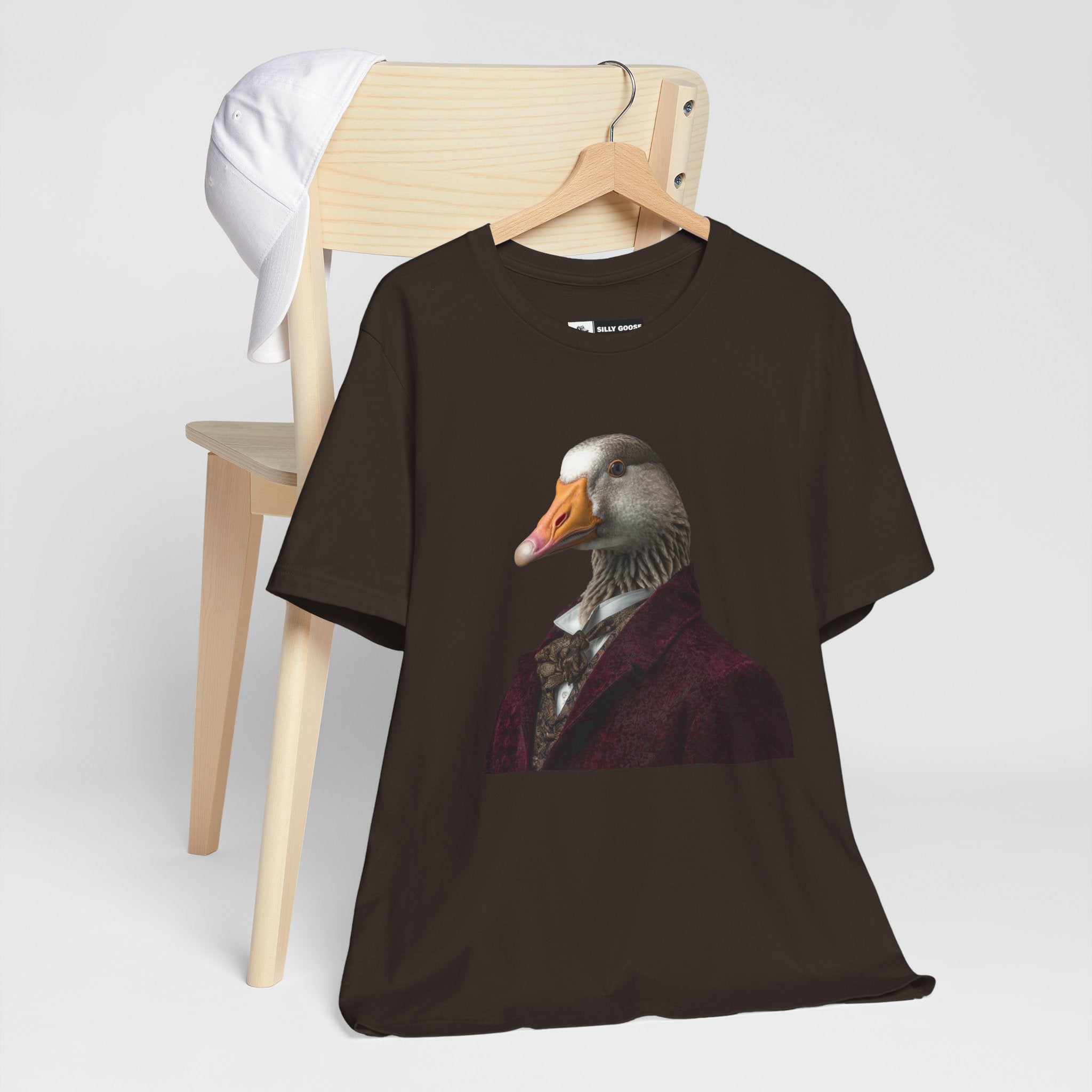 Goose Portrait Tee — Vintage Gentleman Goose Graphic T-Shirt