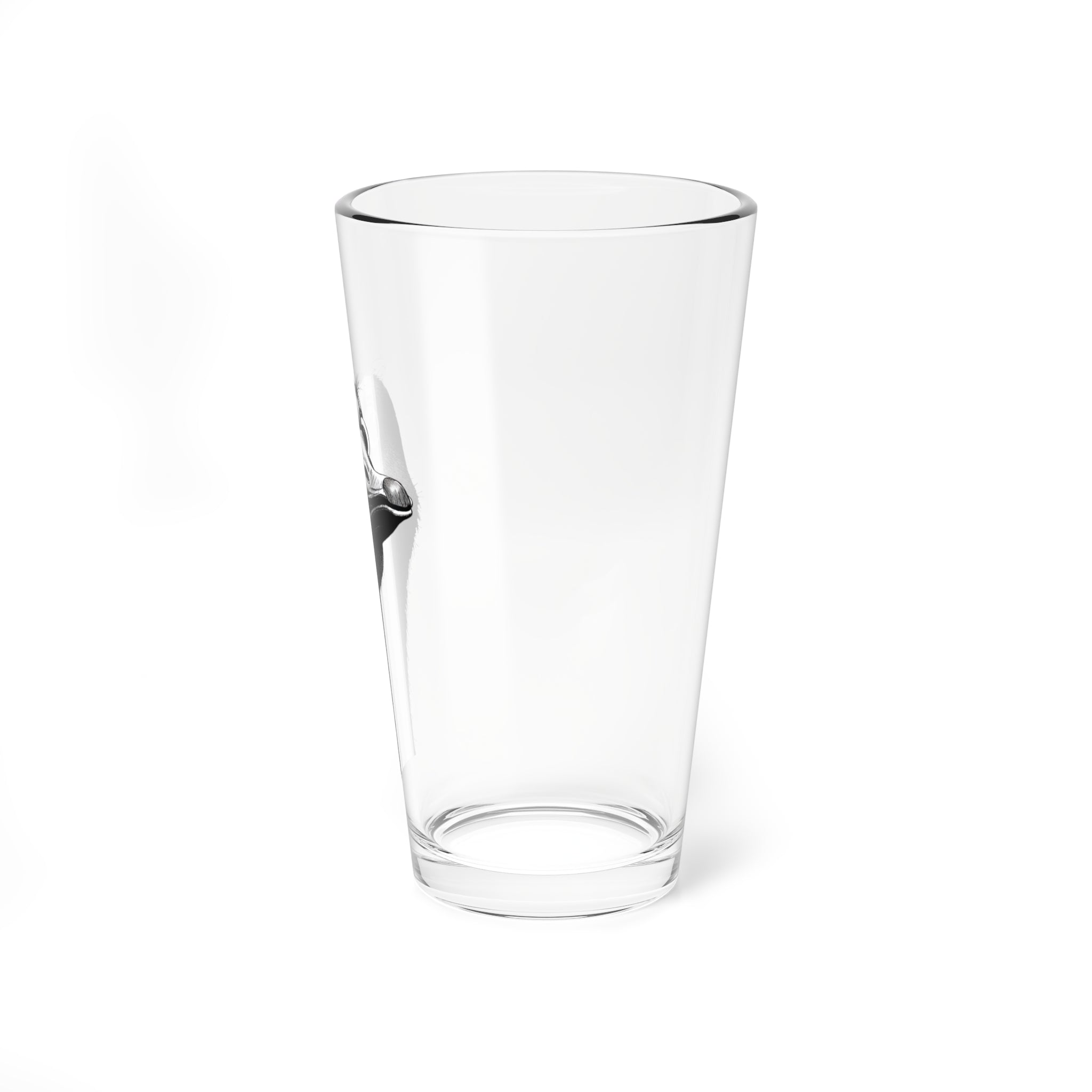 Goose Head 16oz Mixing Glass – Funny Retro Goose Illustration Pint Glass
