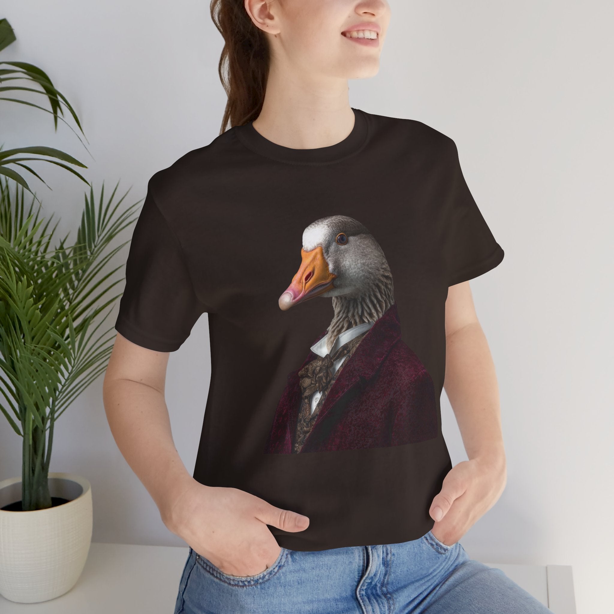 Goose Portrait Tee — Vintage Gentleman Goose Graphic T-Shirt