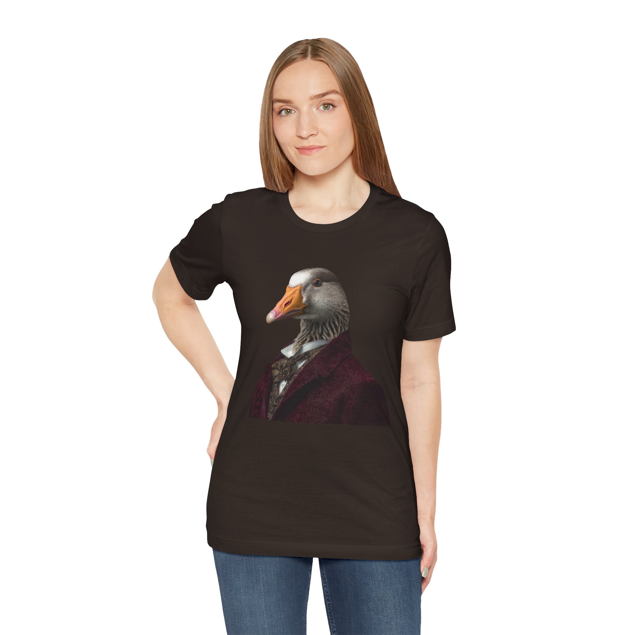 Goose Portrait Tee — Vintage Gentleman Goose Graphic T-Shirt