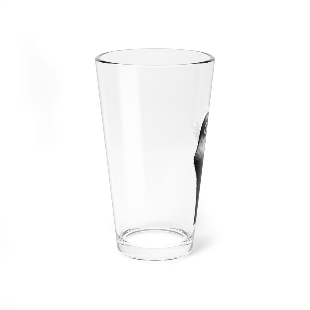 Goose Head 16oz Mixing Glass – Funny Retro Goose Illustration Pint Glass